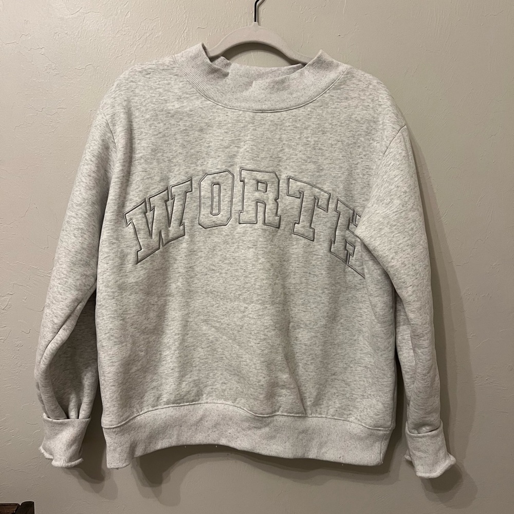 Stylish Gray Crewneck Sweater
